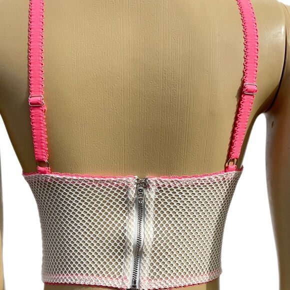 Victorias Secret Dream Angels Lined Demi Padded Bustier Satin Lace long bra - Picture 4 of 5